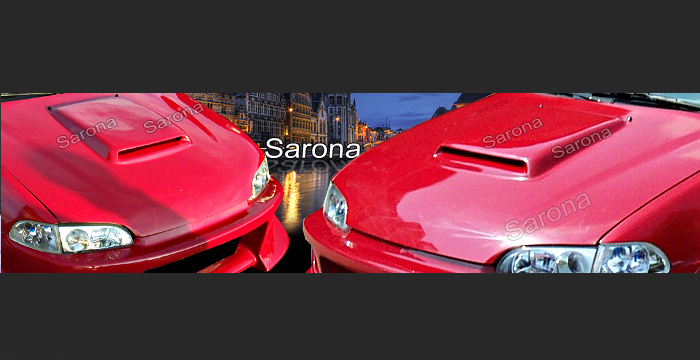 Custom Honda Civic Hood Scoop  Coupe & Sedan (1990 - 2009) - $169.00 (Manufacturer Sarona, Part #HD-001-HS)